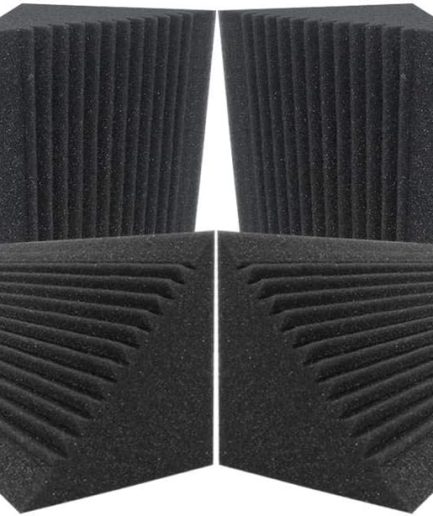 Corner-Specific Design (4-Pack) — Cubic corner acoustic foam (7.8-inch side length), specifically designed for installation in wall corners.