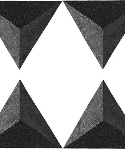 Corner-Specific Design (4-Pack) — Large-format corner acoustic foam, suitable for recording studios, homes, or theaters; designed for installation in wall corners.